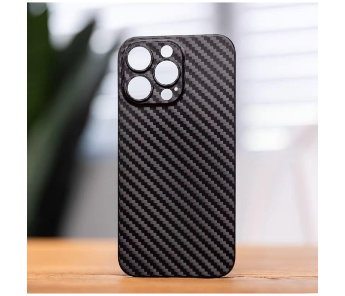 K-DOO Air Carbon Fiber Paper Back Skin Case for iPhone 12 Pro - Black - Zoom Image 2