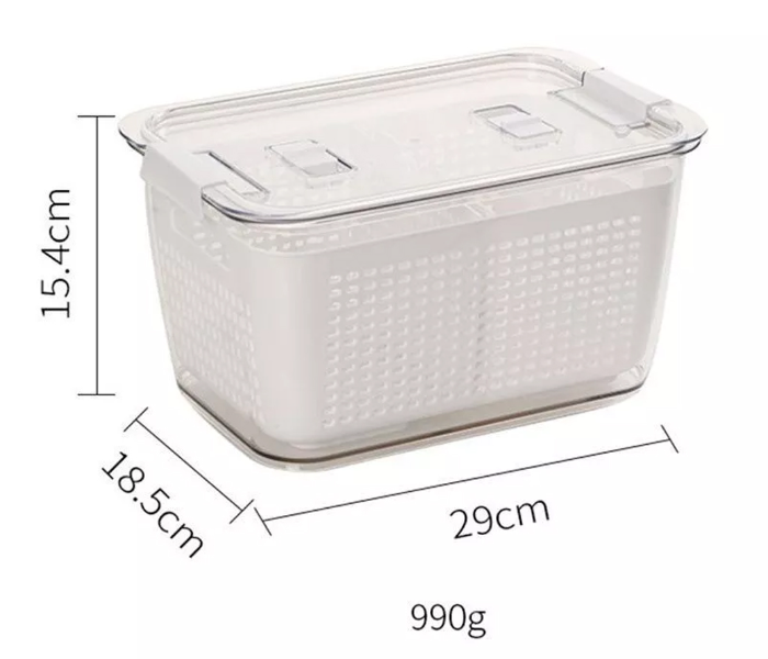 Large 4.5 Litre Freezer Storage Box - White - Zoom Image 2