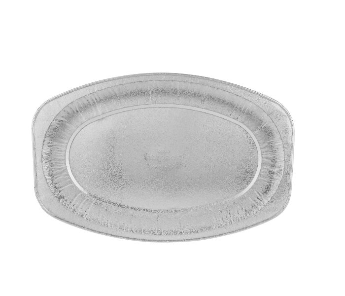 Hotpack PA6586 Pack of 10 Pieces Small 14 Inch Aluminum Platter - Silver - Zoom Image 3