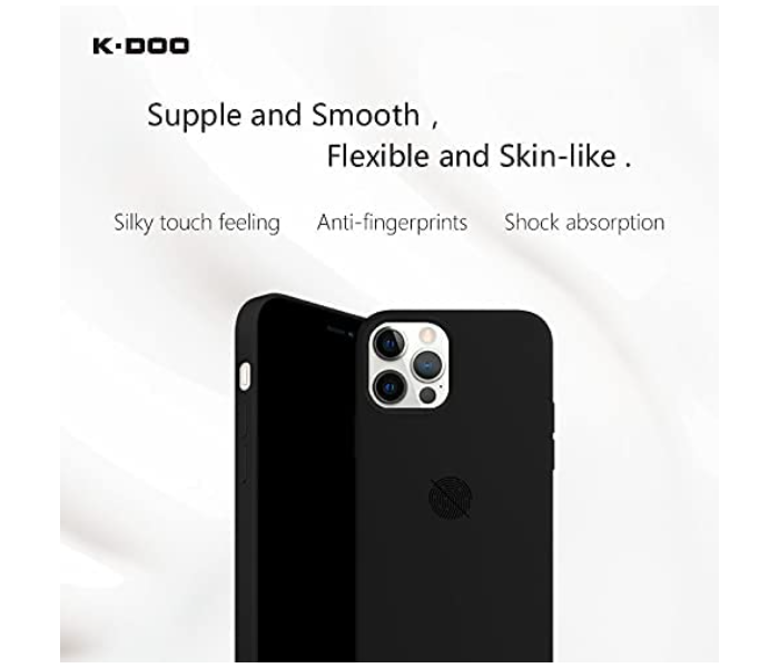 K-DOO iCoat Back Case for iPhone 13 Pro - Black - Zoom Image 2