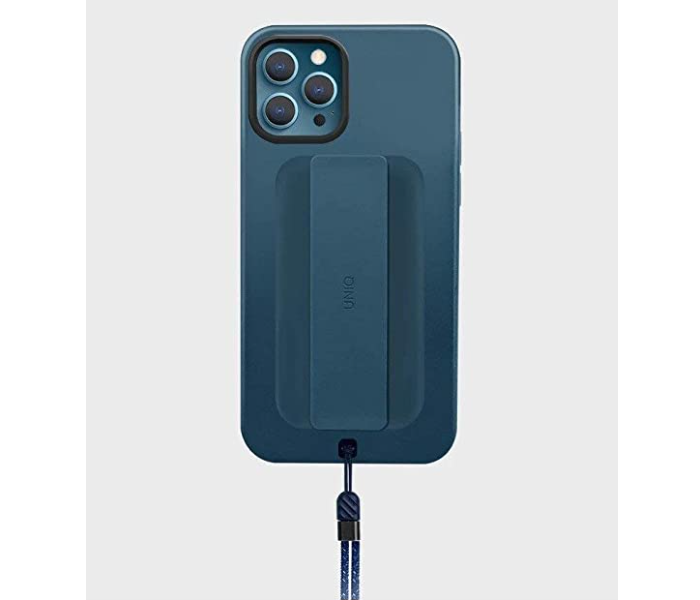 Uniq Hybrid Antimicrobial iPhone 12 or 12 Pro Max Heldro Back Cover - Blue - Zoom Image