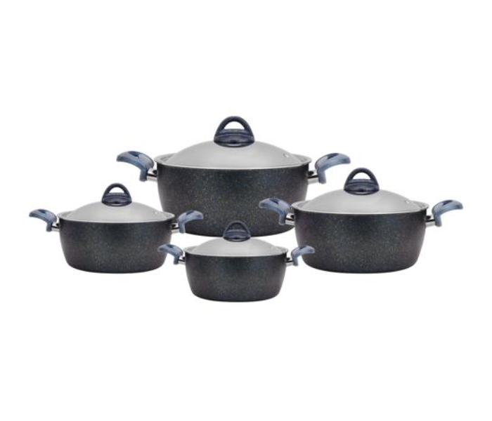 Delcasa DC2623 9 Piece Non Stick Granite Coated Cookware Set - Black - Zoom Image 5