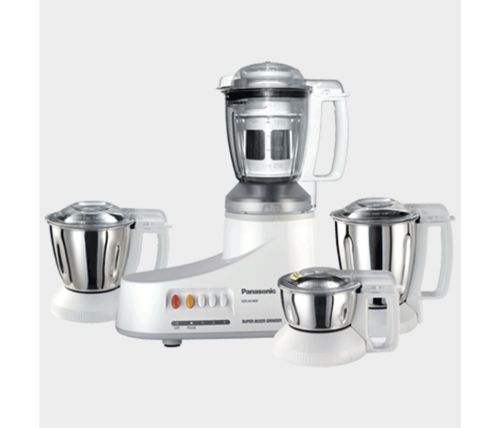 Panasonic MX-AC400 Mixer Grinder - White and Silver - Zoom Image