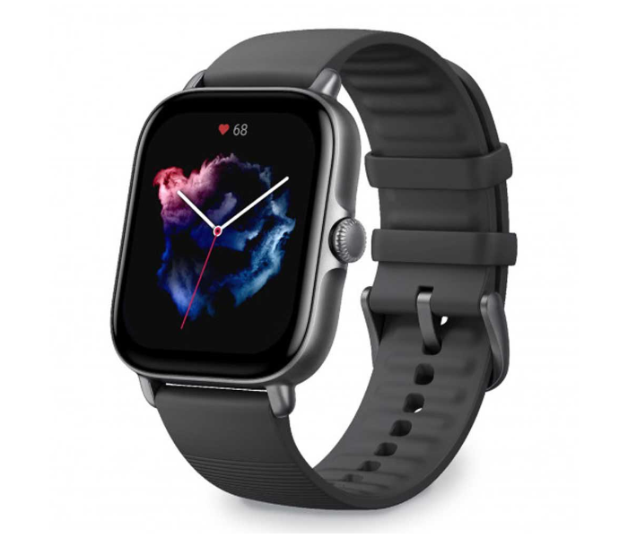 Amazfit GTS3 1.75 Inch AMOLED Display Waterproof Smart Watch - Black - Zoom Image 1