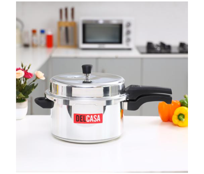 Delcasa DC1126 10 Litre Aluminium Pressure Cooker - Silver - Zoom Image 2