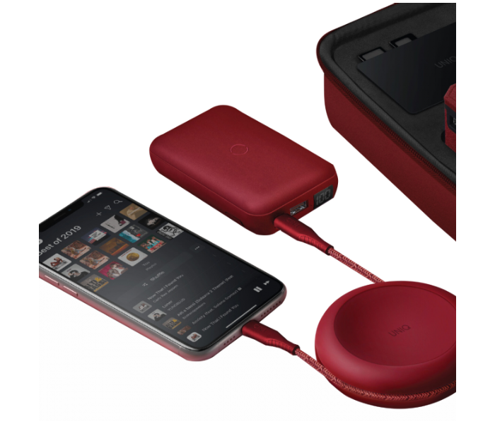 Uniq Smart 18Watts 10000mAh USB-C PD Kit - Red - Zoom Image