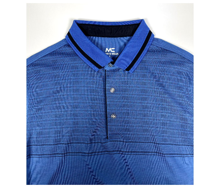 Slim Polo Summer Thin Cloth Medium Shirt For Men - Blue - Zoom Image 3