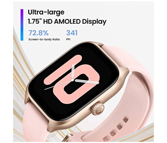 Amazfit GTS4 1.75 Inch AMOLED Display Bluetooth Smart Watch - Pink - Zoom Image 2