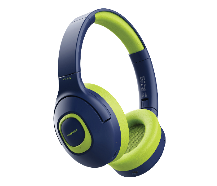 Promate Wireless Headphones with Dual Mic for Kids - Emerald - Zoom Image 1