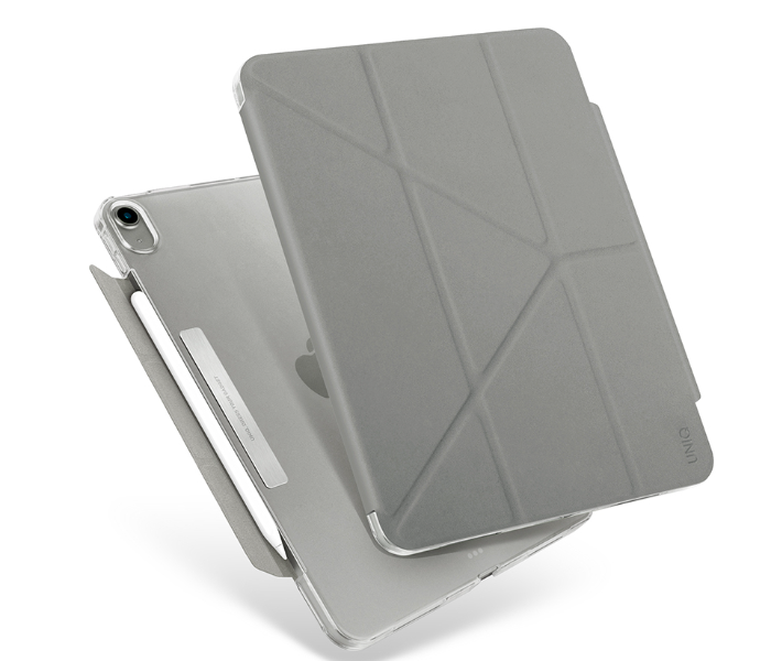 Uniq Camden Antimicrobial New Ipad Air 10.9 Inch 2020 Back Cover - Grey - Zoom Image 1