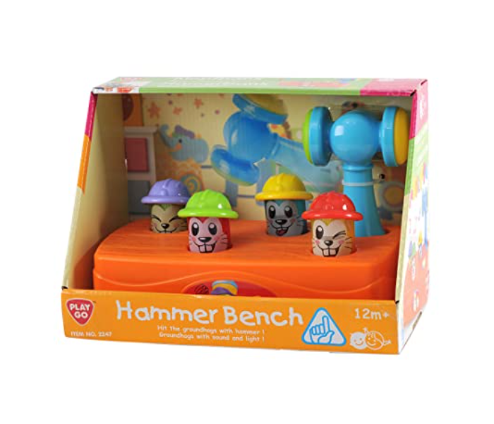 Playgo PLY2247 Hammer Bench Battery Operated Activity Toy For Kids - Zoom Image 1