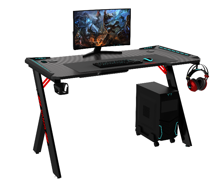 Chaho R-27-BL E-Sports 100cm Backlight Gaming Table Desk - Black - Zoom Image 5