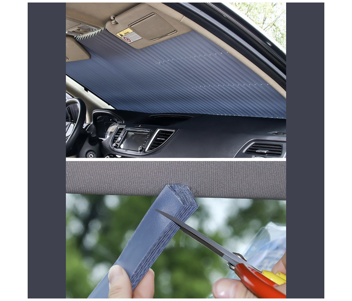 Retractable Automobile 200 x 70 cm Sun Shield - Zoom Image 3