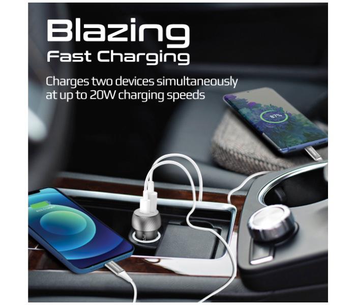 Promate 20Watts USB-C Car Charger - Black - Zoom Image 2