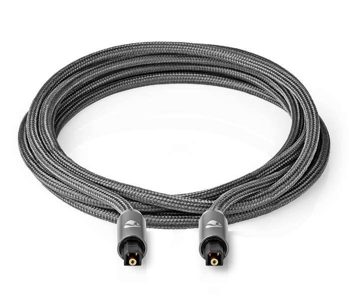 Nedis CATB25000GY10 1 Meter Optical Audio Cable TosLink Male - Gun Metal Grey - Zoom Image 3