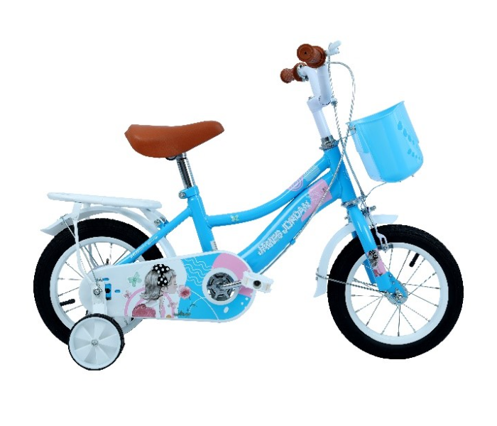 James Jordan JDN1051 12 Inch Bicycle - Blue and White - Zoom Image