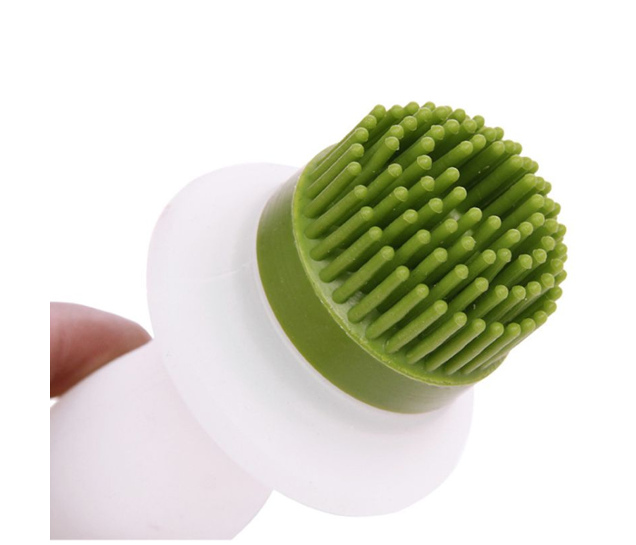 Japan 148ml High Temperature Resistant Silicone Oil Bottle Brush - White and Green - Zoom Image 3