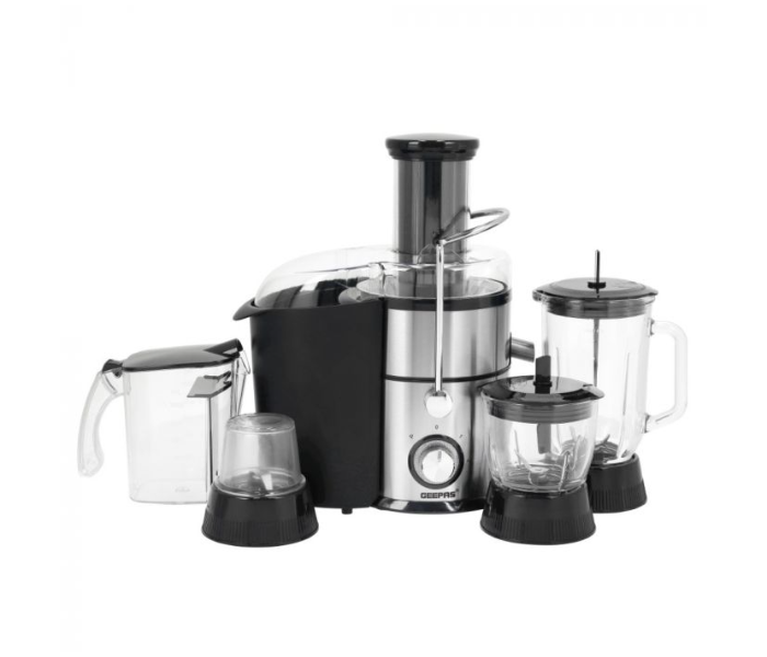 Geepas GSB44049 4-In-1 800 Watts 2 Speed With Pulse Function Juicer Blender - Silver and Black - Zoom Image 1