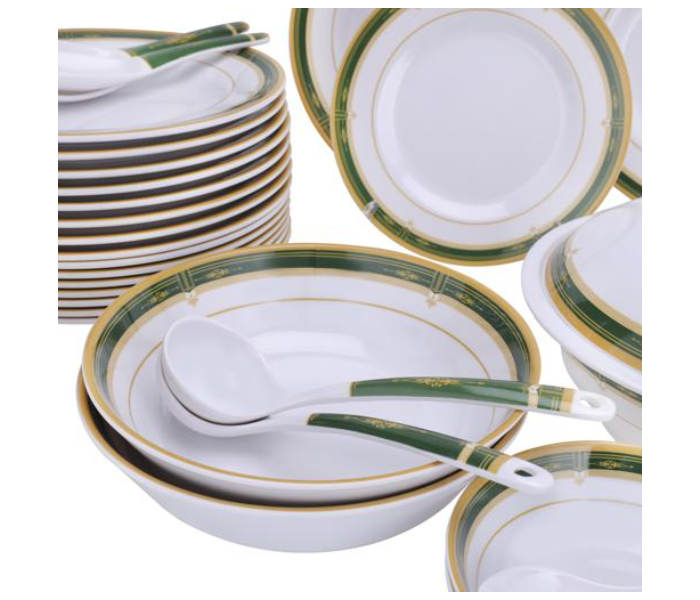 Delcasa DC2107 Melamine Ware 54 Piece Melamine Dinner Set - White - Zoom Image 4