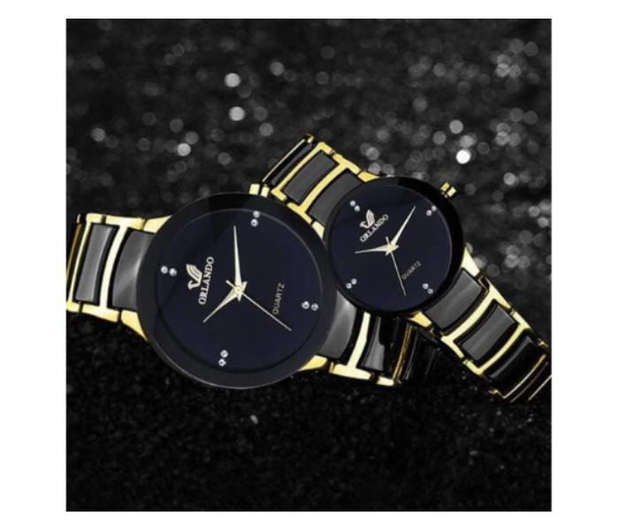 Galaxy Ocean Set of 4 Piece Zstar Jubilee Small Fashion Couple Watches - Black - Zoom Image 3