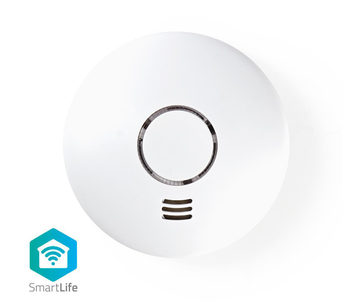 Nedis WIFIDS10WT Wi-Fi Smart Smoke Detector - White - Zoom Image 1