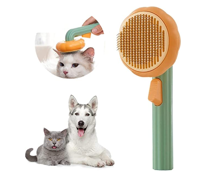 Pet Brush for Grooming Cleaning Undercoat Combing Cat and Dog  - Zoom Image 1