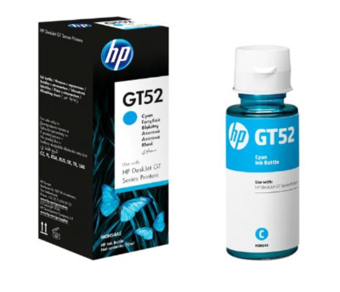 HP M0H54AE Ink GT52 Ink Bottle - Cyan - Zoom Image