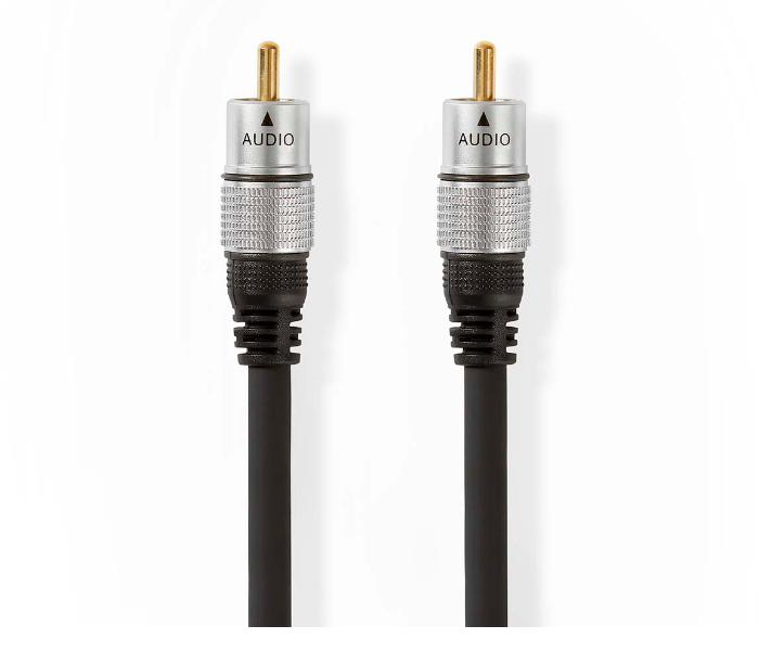 Nedis CAGC24170AT100 10 Meter Digital Audio Cable RCA Male to Male - Black - Zoom Image 1