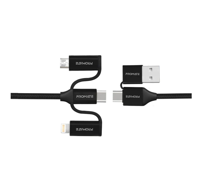 Promate PENTA POWER 6-In-1 Data Cable - Black - Zoom Image 1