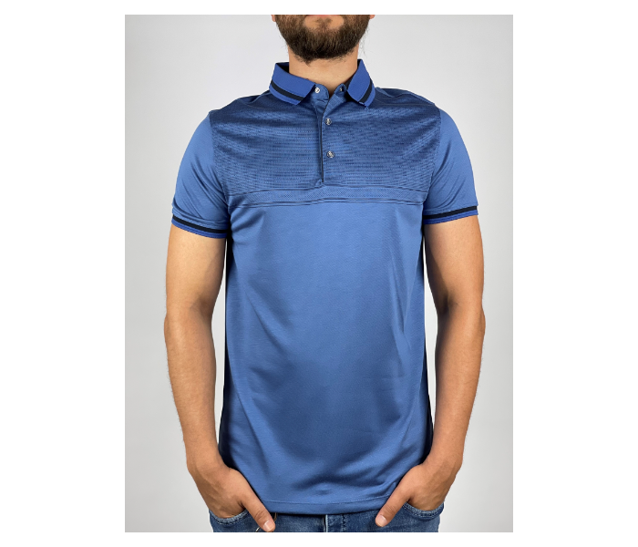 Slim Polo Summer Thin Cloth XL Shirt For Men - Blue - Zoom Image 1