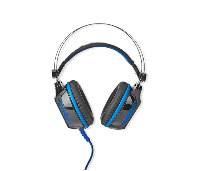 Nedis GHST500BK 7.1 Virtual Surround Sound Over-Ear Gaming Headset - Black and Blue - Zoom Image 2