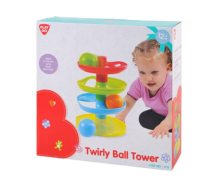 Playgo PLY1755 Twirly Ball Tower Activity Toy For Kids - Zoom Image 2