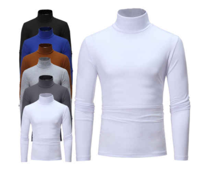 FN Unisex Winter High Neck Full Sleeve T Shirt - Assorted Color - Zoom Image 2