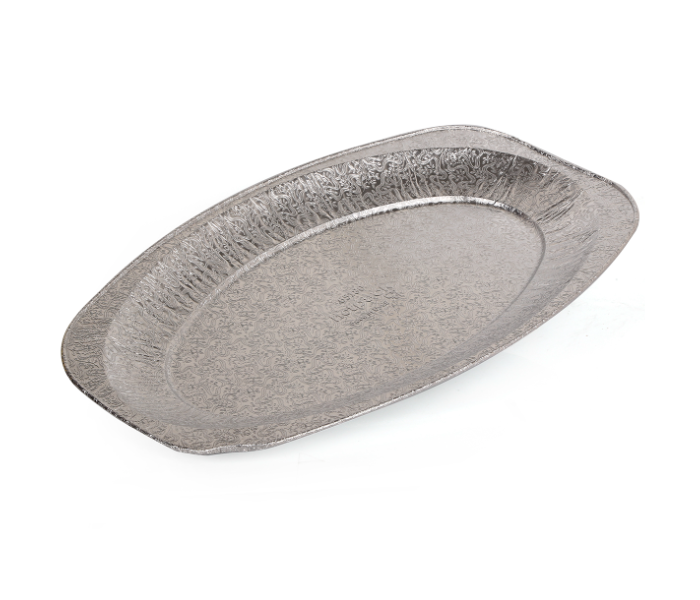 Hotpack PA6586 Pack of 10 Pieces Small 14 Inch Aluminum Platter - Silver - Zoom Image 2