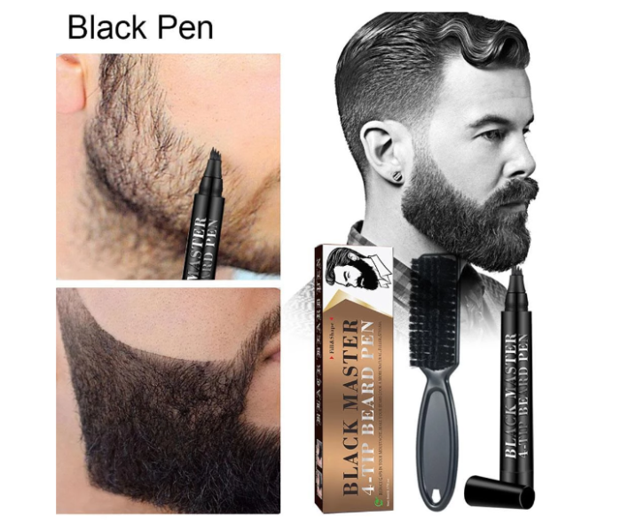 Unisex Waterproof Filler Pen for Beard and Eye Brows - Black C - Zoom Image 6