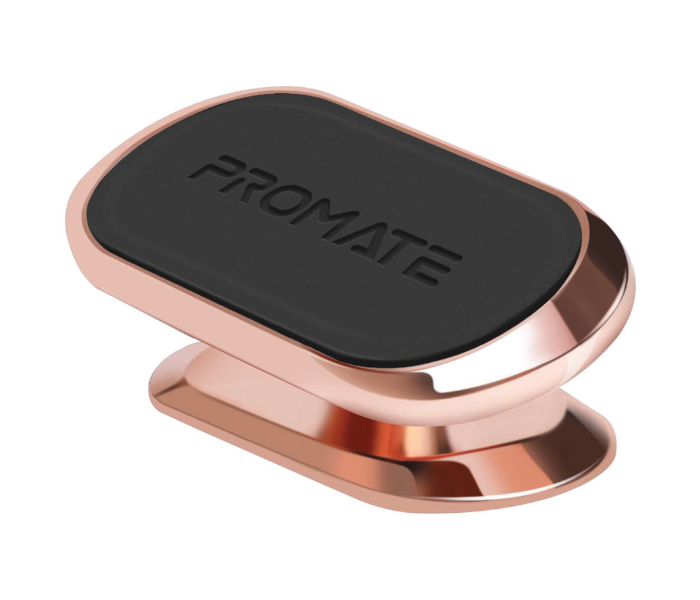 Promate Universal Cradleless Stick-On Dashboard Anti-Slip Grip Magnetic Car Phone Holder - Rose Gold - Zoom Image 1