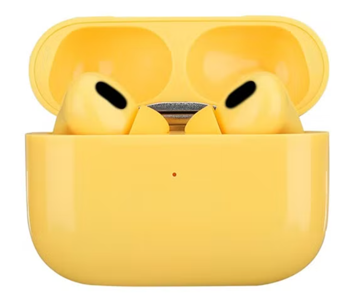 TWS Airpod Pro 3 Bluetooth Earphones Wireless Headset - Yellow - Zoom Image 1