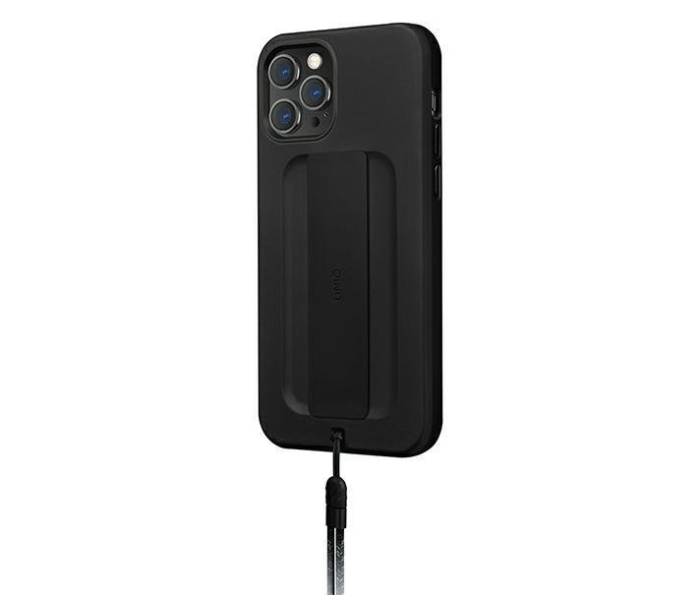 Uniq Hybrid Antimicrobial iPhone 12 or 12 Pro Heldro Back Cover - Black - Zoom Image 2