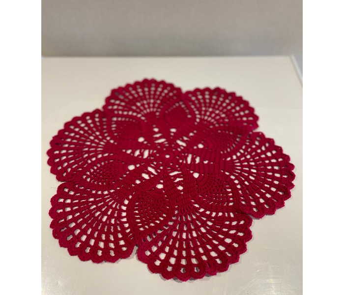 Crochet Handmade Table Decoration - Red - Zoom Image 3