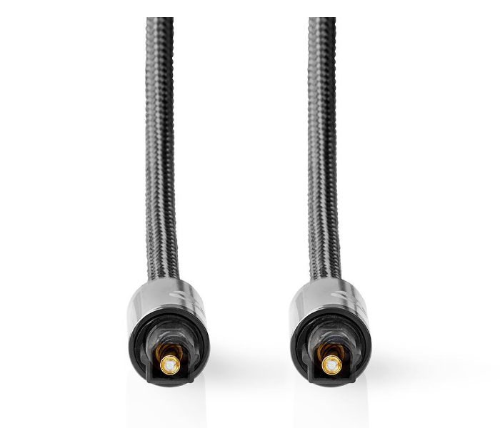 Nedis CATB25000GY20 2 Meter Optical Audio Cable TosLink Male - Gun Metal Grey - Zoom Image 2