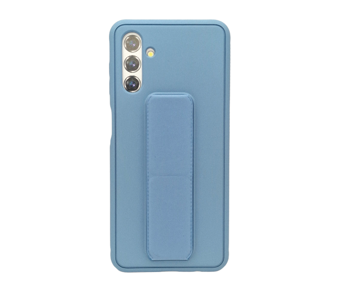 Magnetic Strap Holder Stand Phone Case For Samsung Galaxy A13 - Sierra Blue and Black - Zoom Image 1