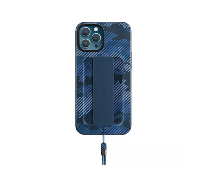 Uniq Hybrid Antimicrobial iPhone 12 or 12 Pro Heldro Designer Edition Back Cover - Marine Blue - Zoom Image 1