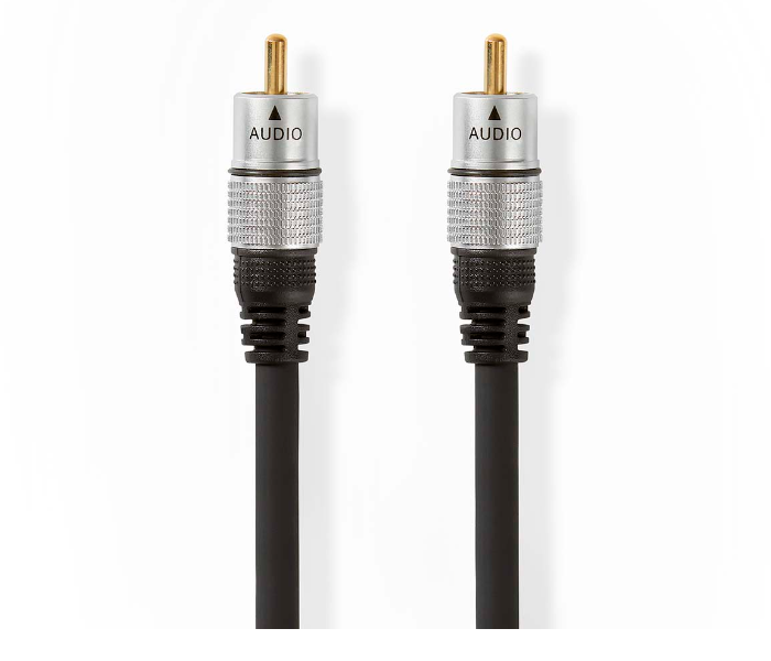 Nedis CAGC24170AT50 5 Meter Digital Audio Cable RCA Male to Male - Black - Zoom Image 1