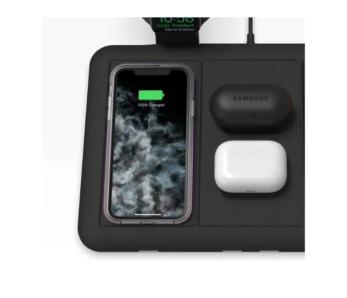 Mophie 4 In 1 Wireless Charging Mat UK - Black - Zoom Image 4