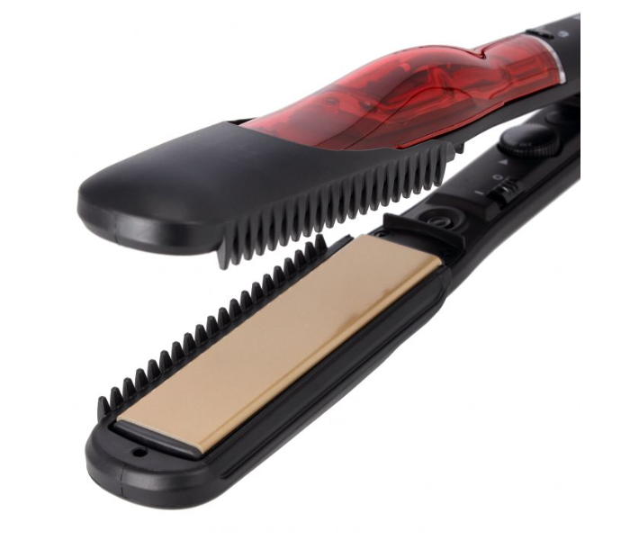 Geepas GHS86049 Adjustable Temperature Control Stem Straightener - Black - Zoom Image 4