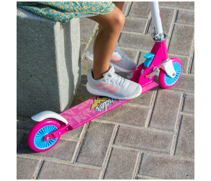 Spartan Wonder Woman 120mm Folding Scooter For Kids - Blue and Pink - Zoom Image 5