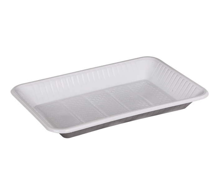 Hotpack PAV5HP No 5 1Kg Plastic Rectangular Tray - White - Zoom Image 3