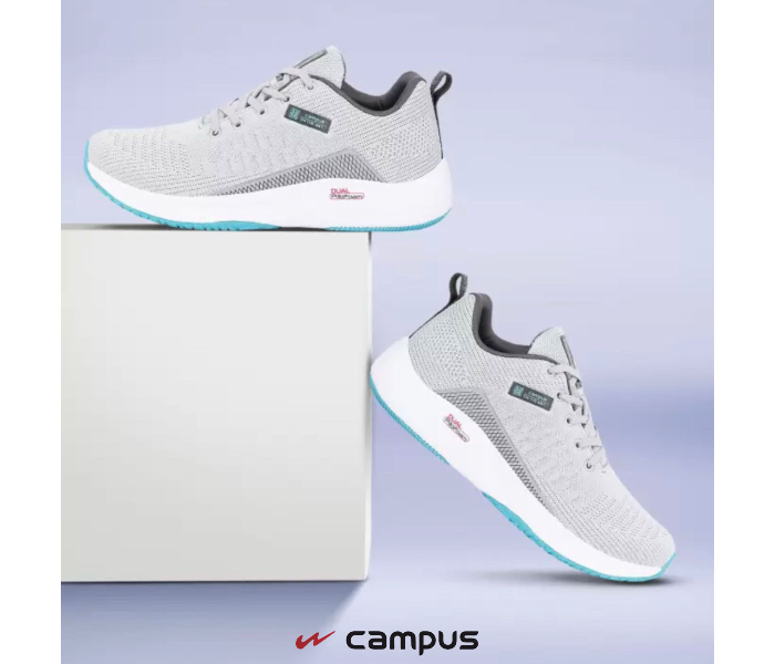 Toll UK 7 Sized Campus Sports Shoe For Men - Light Grey - Zoom Image