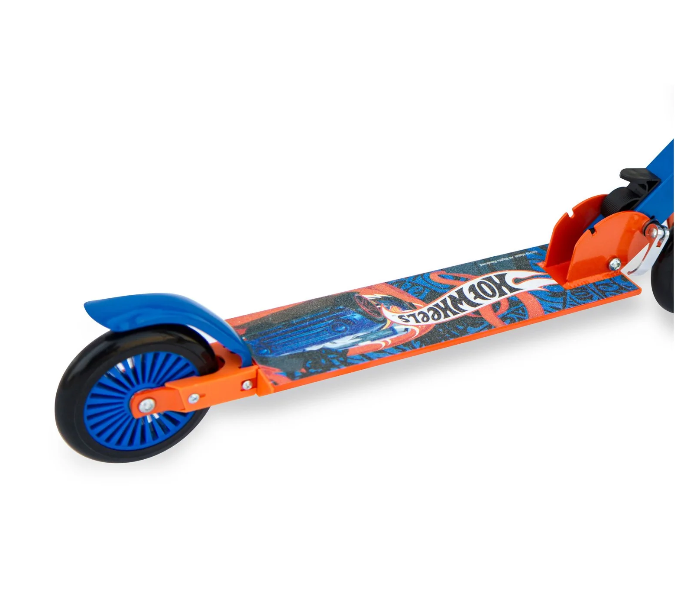 Spartan Hotwheels 120mm Folding Scooter For Kids - Blue and Orange - Zoom Image 3