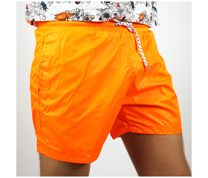 Bright Small Swimming Shorts For Men - Orange - Zoom Image 1